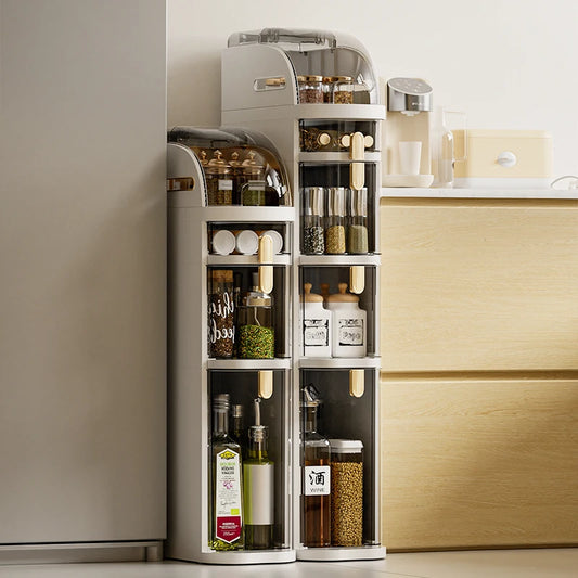 1 Piece Plastic 18Cm Narrow Size Gap Storage Cabinet Drawer Type Kitchen Gap Multi-Layer Bathroom Narrow Storage Cabinet Rack